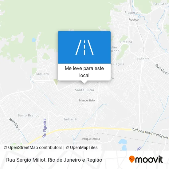 Rua Sergio Miliot mapa