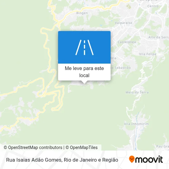 Rua Isaias Adão Gomes mapa