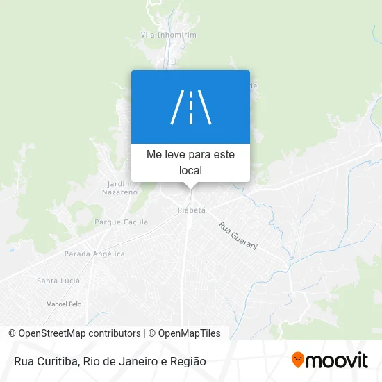 Rua Curitiba mapa