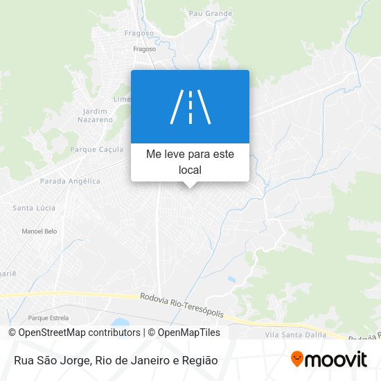 Rua São Jorge mapa