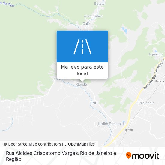 Rua Alcides Crisostomo Vargas mapa