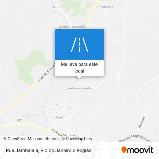 Rua Jambalaia mapa