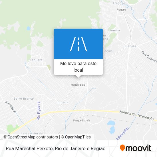 Rua Marechal Peixoto mapa