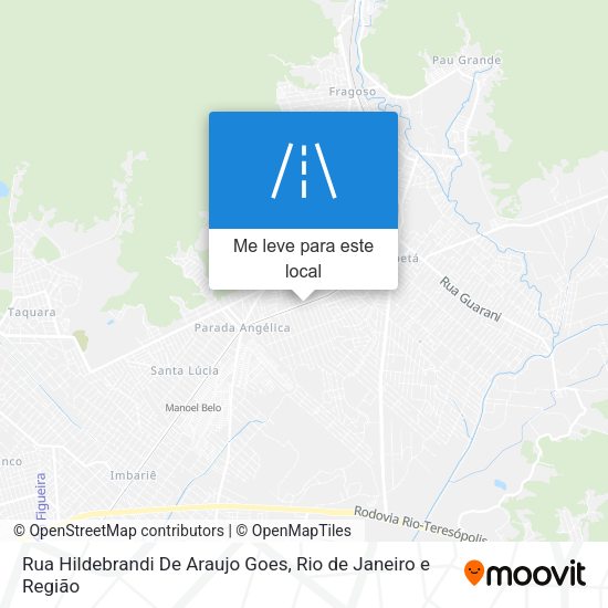 Rua Hildebrandi De Araujo Goes mapa
