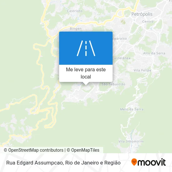 Rua Edgard Assumpcao mapa