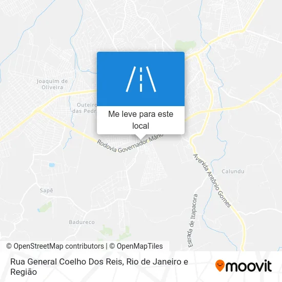 Rua General Coelho Dos Reis mapa