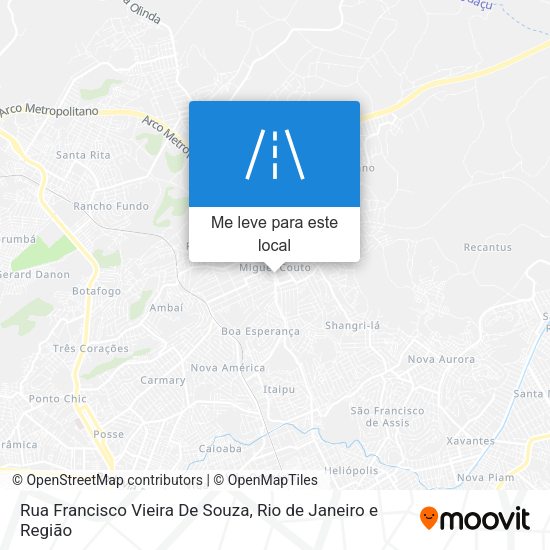 Rua Francisco Vieira De Souza mapa