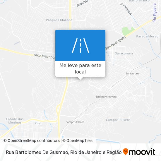 Rua Bartolomeu De Gusmao mapa