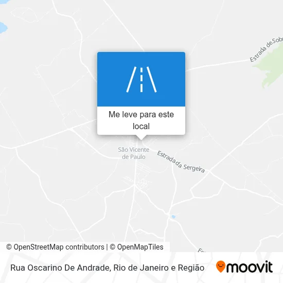 Rua Oscarino De Andrade mapa