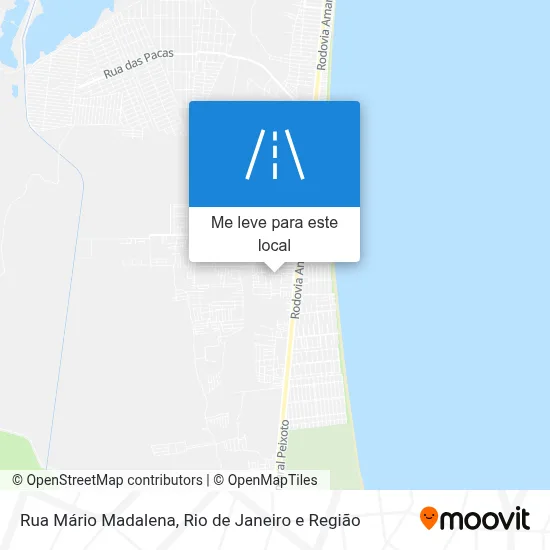 Rua Mário Madalena mapa