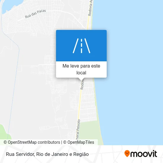 Rua Servidor mapa