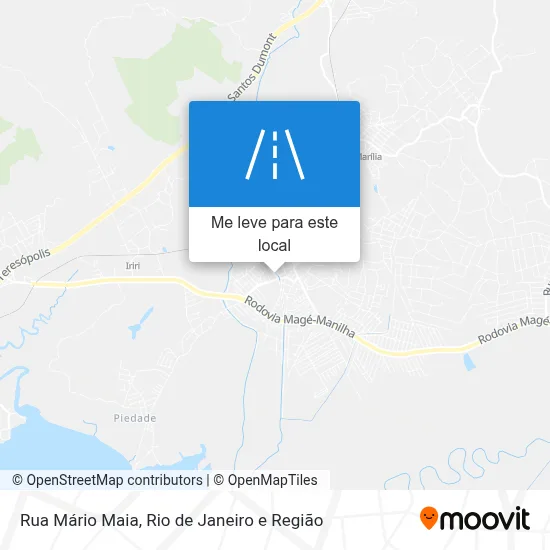 Rua Mário Maia mapa