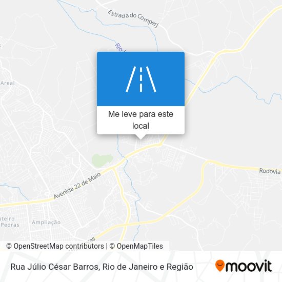 Rua Júlio César Barros mapa
