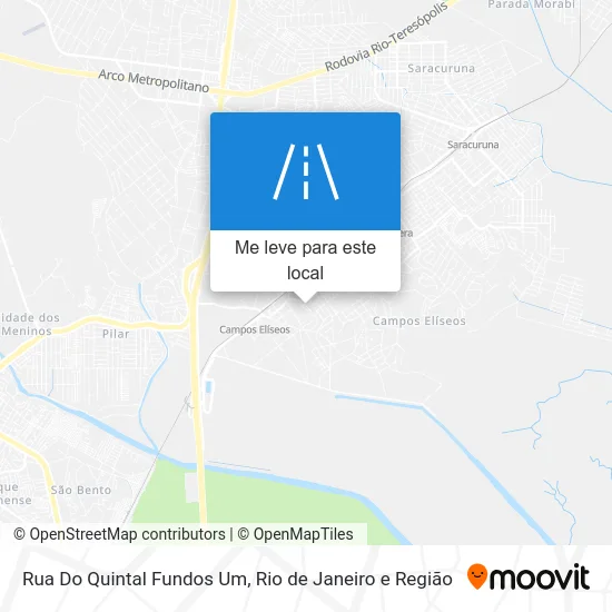 Rua Do Quintal Fundos Um mapa