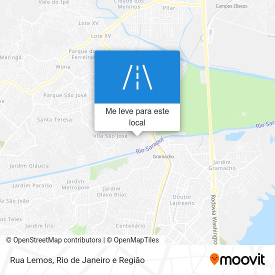 Rua Lemos mapa
