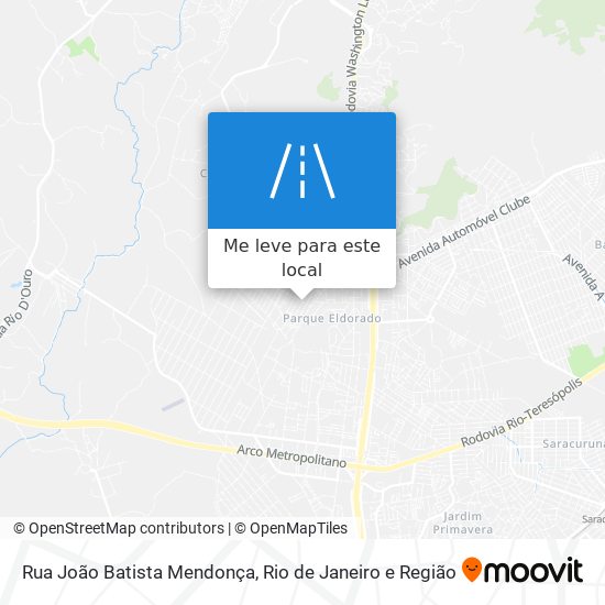 Rua João Batista Mendonça mapa