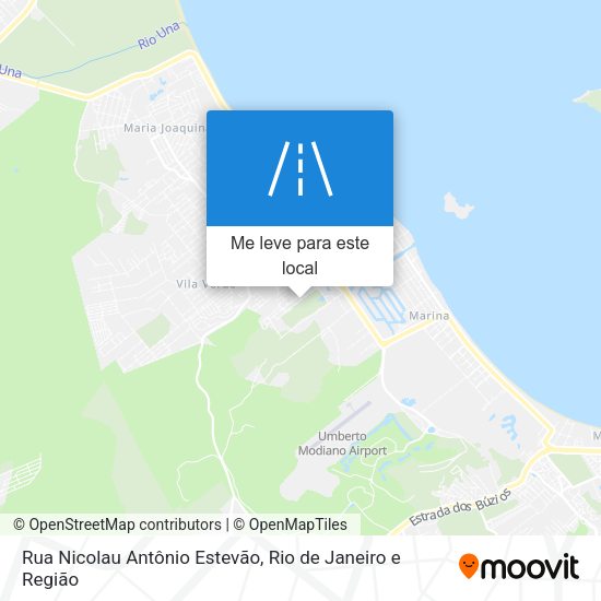 Rua Nicolau Antônio Estevão mapa