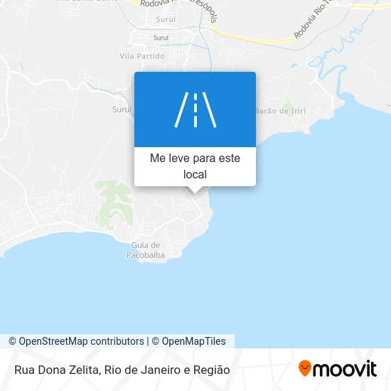 Rua Dona Zelita mapa