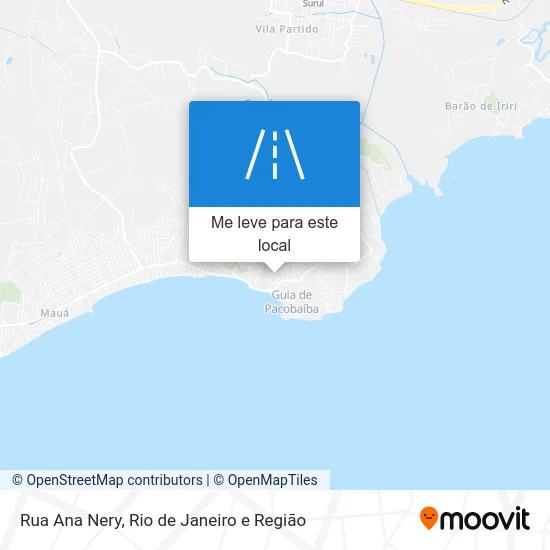 Rua Ana Nery mapa