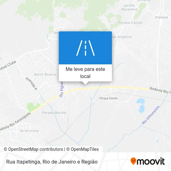 Rua Itapetinga mapa