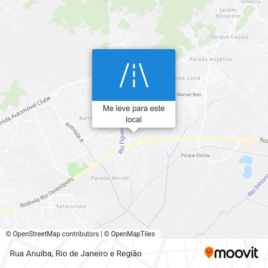 Rua Anuiba mapa