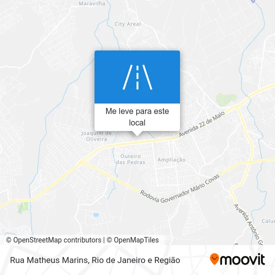 Rua Matheus Marins mapa