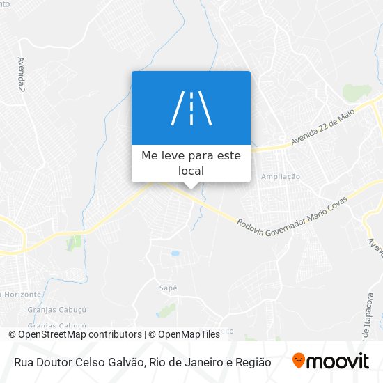 Rua Doutor Celso Galvão mapa