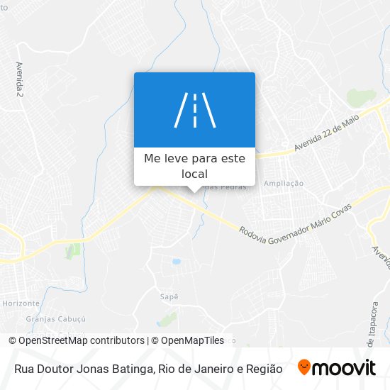 Rua Doutor Jonas Batinga mapa