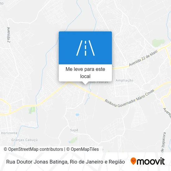 Rua Doutor Jonas Batinga mapa
