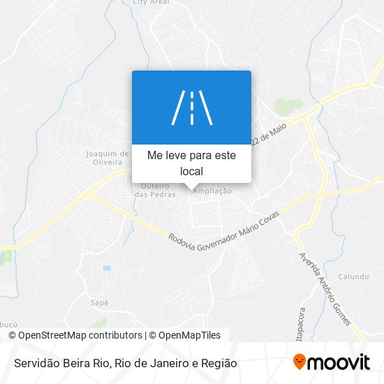 Servidão Beira Rio mapa