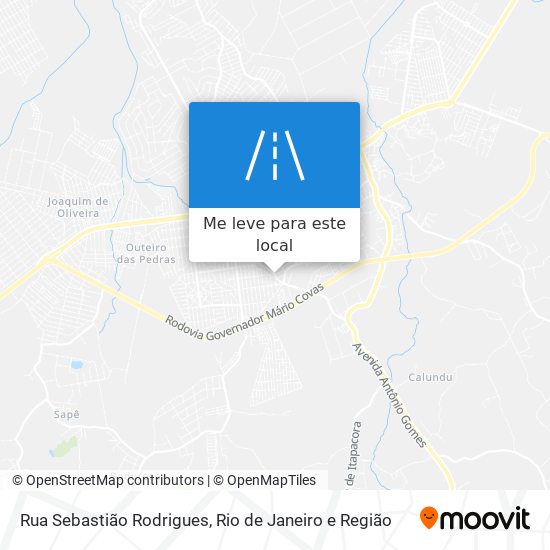 Rua Sebastião Rodrigues mapa