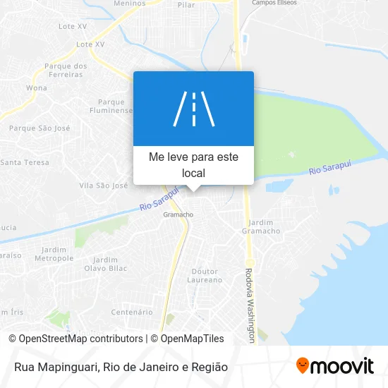 Rua Mapinguari mapa