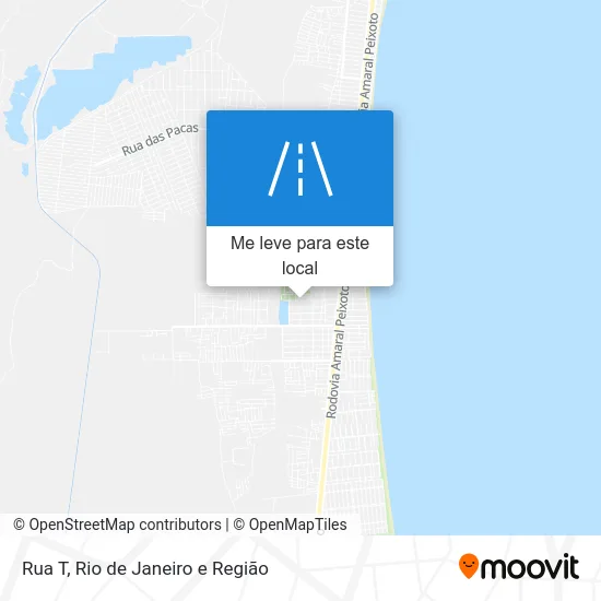 Rua T mapa