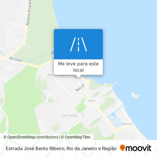 Estrada José Bento Ribeiro mapa