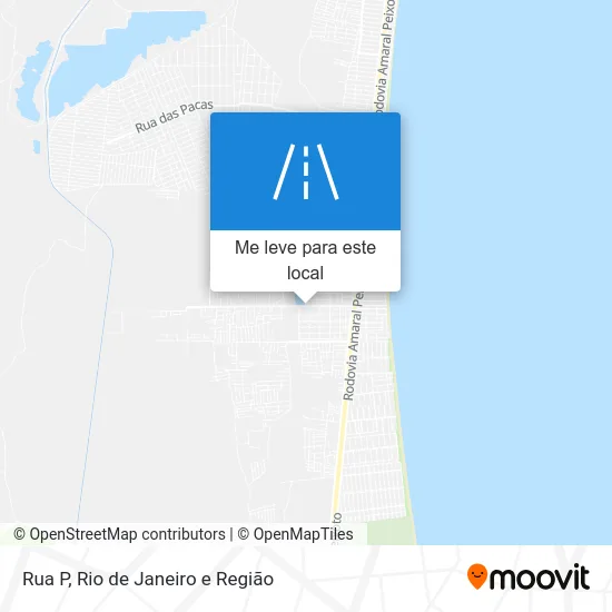 Rua P mapa