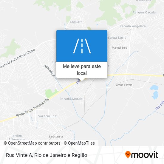 Rua Vinte A mapa