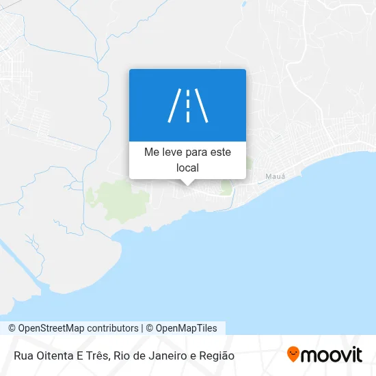 Rua Oitenta E Três mapa