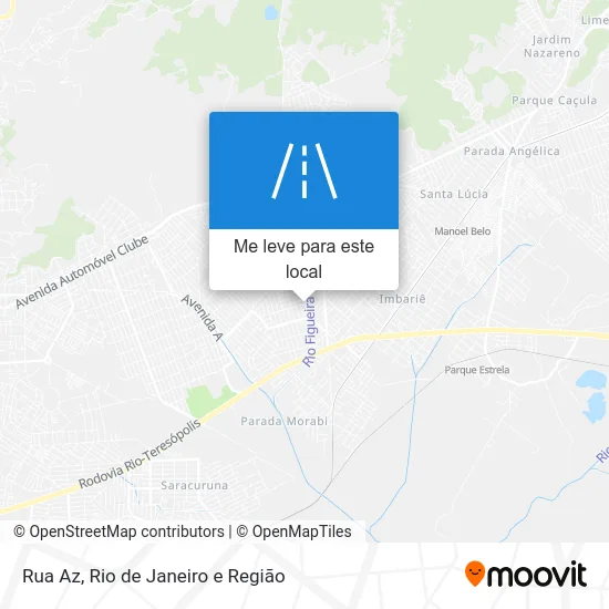 Rua Az mapa