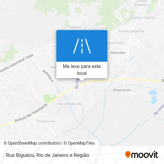 Rua Biguacu mapa