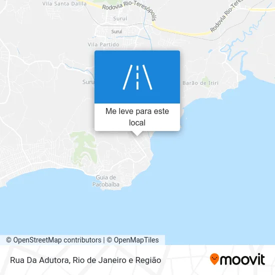 Rua Da Adutora mapa