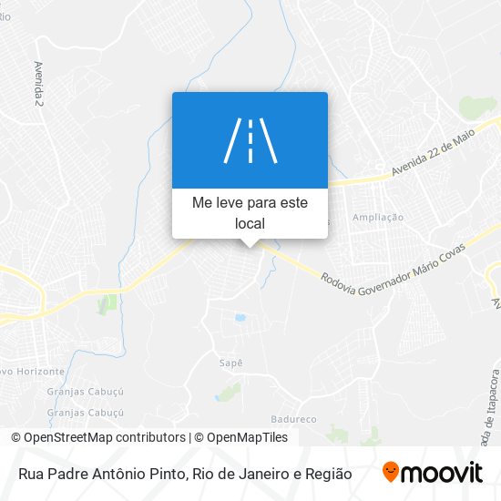 Rua Padre Antônio Pinto mapa