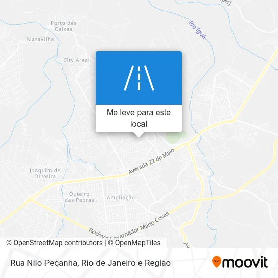 Rua Nilo Peçanha mapa