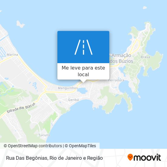 Rua Das Begônias mapa