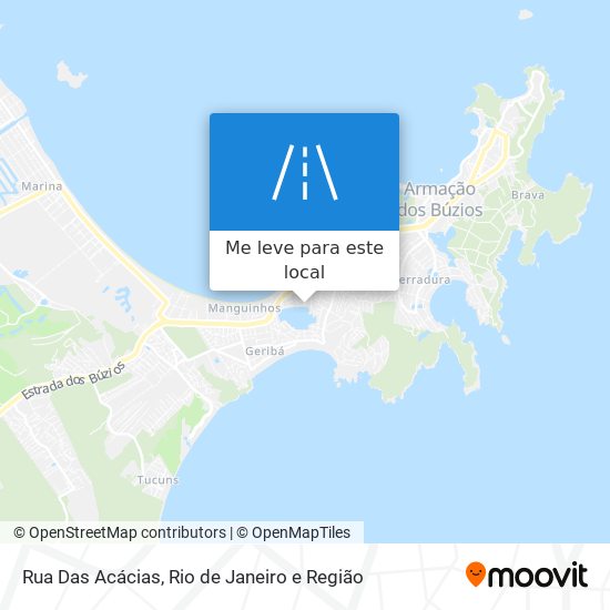 Rua Das Acácias mapa