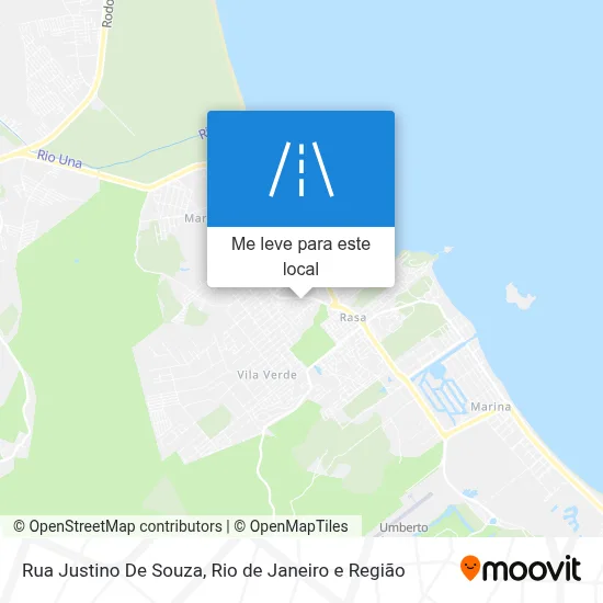 Rua Justino De Souza mapa