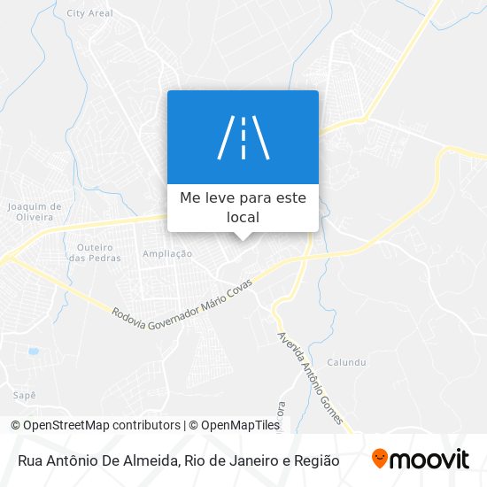 Rua Antônio De Almeida mapa