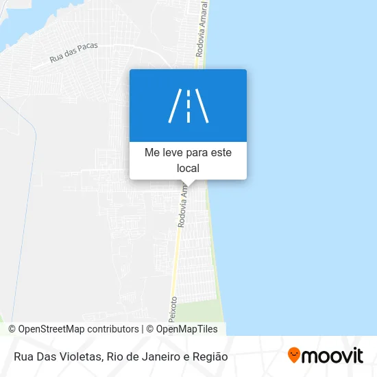Rua Das Violetas mapa