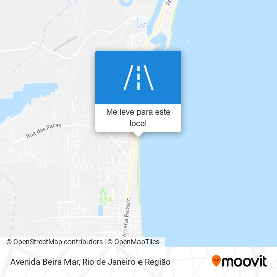 Avenida Beira Mar mapa
