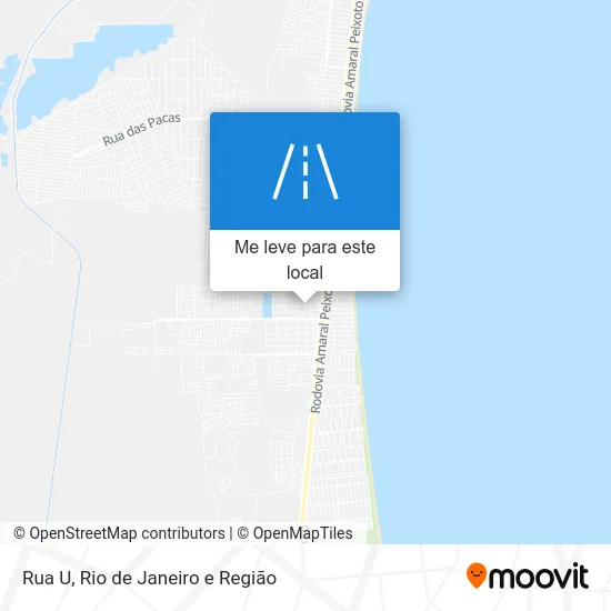Rua U mapa