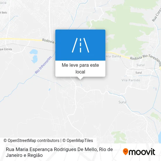 Rua Maria Esperança Rodrigues De Mello mapa
